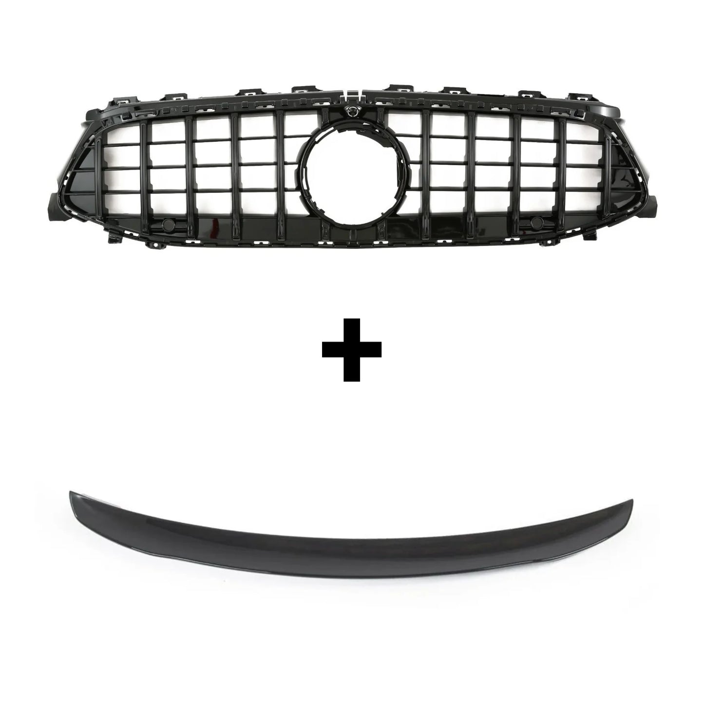 Pacchetto Griglia Panamericana Nera + Spoiler CLA W118 2019-2025 - Bellum Design
