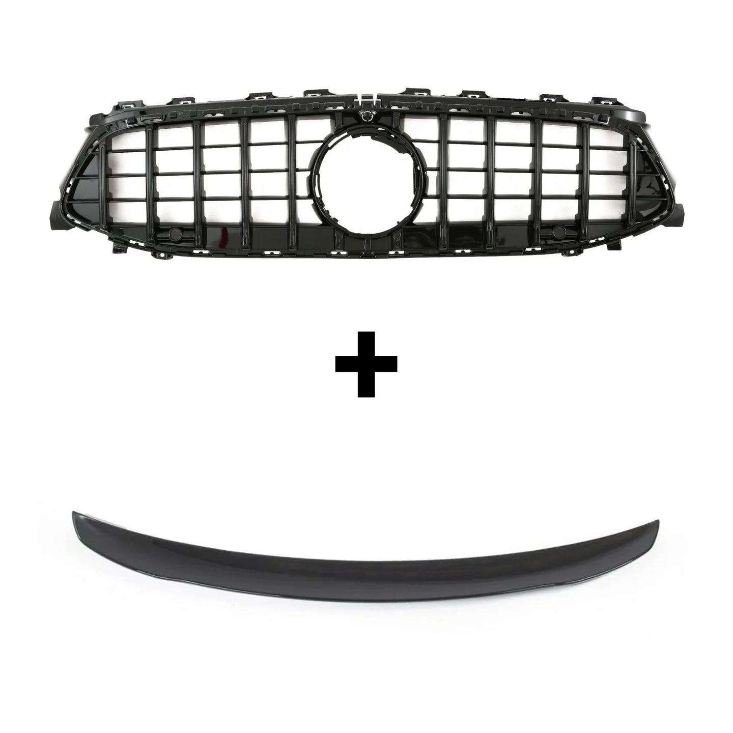Pacchetto Griglia Panamericana Nera + Spoiler CLA W118 2019-2025 - Bellum Design