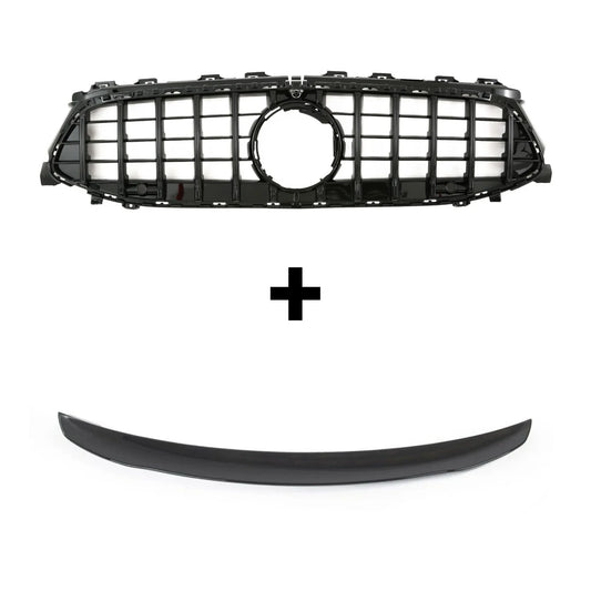 Pacchetto Griglia Panamericana Nera + Spoiler CLA W118 2019-2025 - Bellum Design