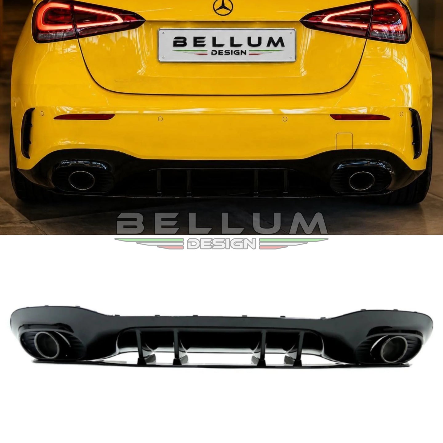 Diffusore Posteriore Stile A35 Classe A W177 - Bellum Design