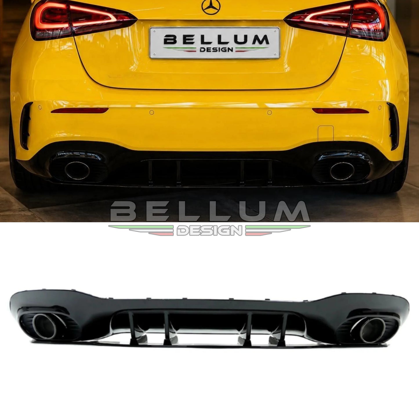Diffusore Posteriore Stile A35 Classe A W177 - Bellum Design