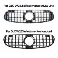 Griglia Panamericana Nera GLC W253 2019-2022 vista laterale - Bellum Design