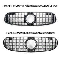 Griglia Panamericana Cromata GLC W253 2019-2022 vista laterale - Bellum Design