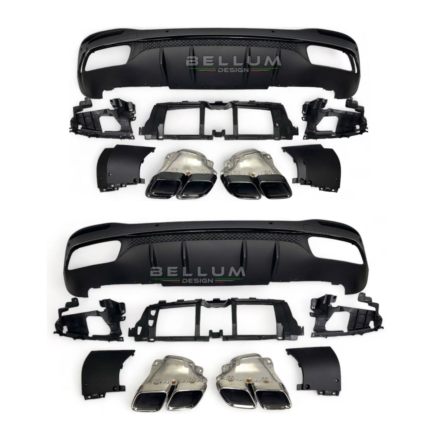 Diffusore Posteriore Stile GLE63 GLE W167 dettaglio prodotto - Bellum Design