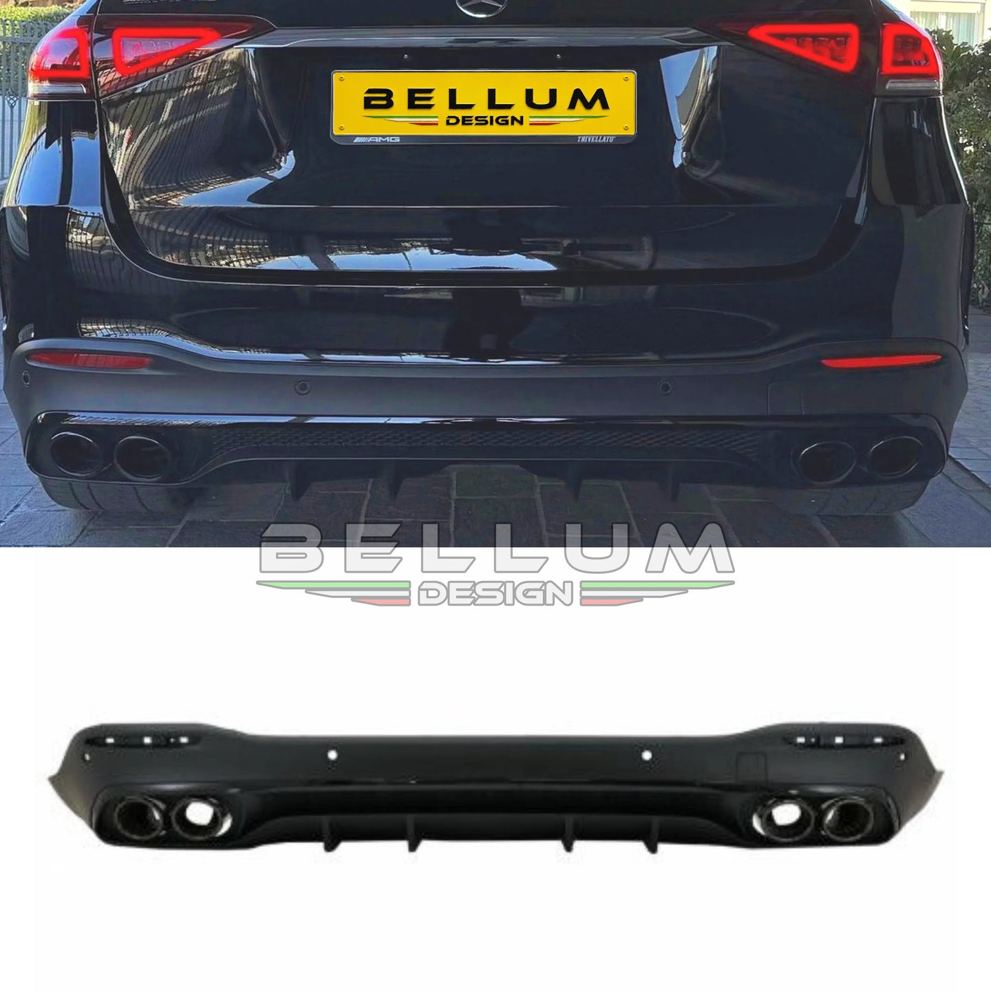 Diffusore Posteriore Stile GLE53 GLE W167 - Bellum Design