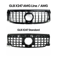 Griglia Panamericana Nera GLB X247 vista laterale - Bellum Design