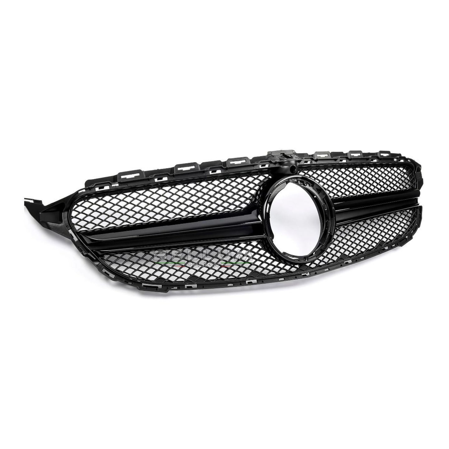 Griglia Stile AMG Nera Classe C W205 vista laterale - Bellum Design