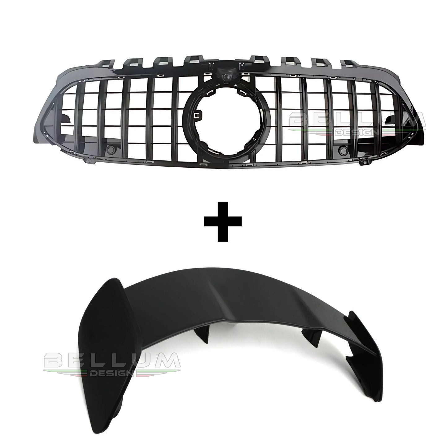 Pacchetto Griglia Panamericana + Spoiler stile A45S (W177) - Bellum Design