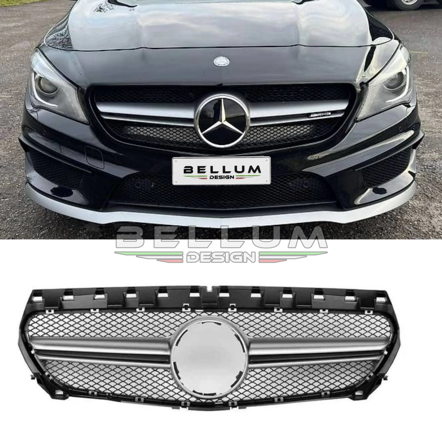 Griglia Stile AMG Argento CLA W117 - Bellum Design
