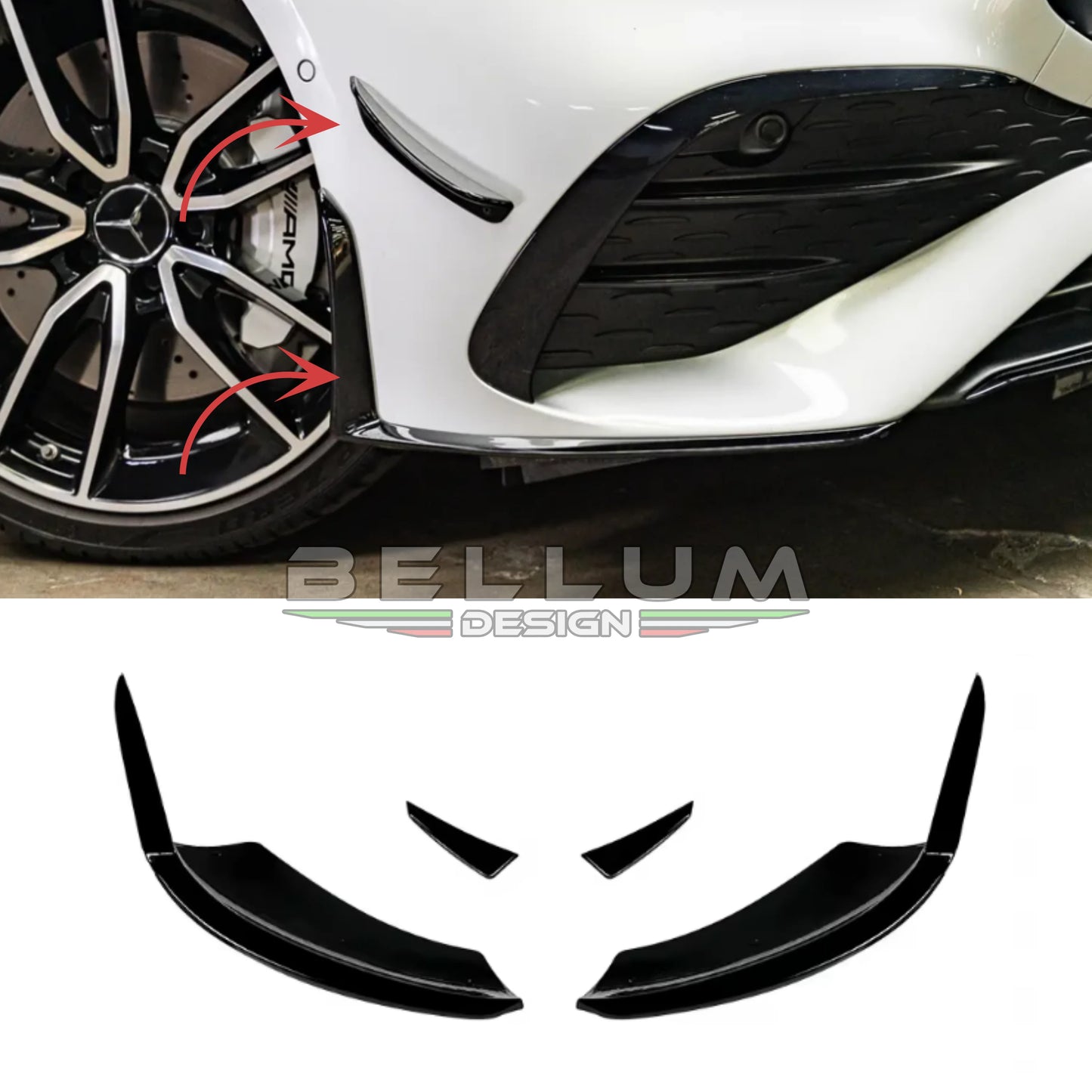 Aero Splitter Classe A W177 2023+ - Bellum Design