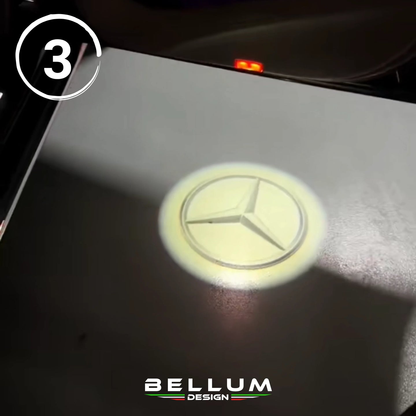 Proiettori Sottoporta Mercedes installazione - Bellum Design