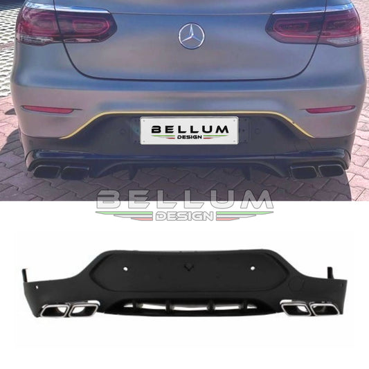 Diffusore Posteriore Stile C63 GLC Coupè W253 - Bellum Design