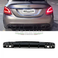 Diffusore Posteriore Stile C63 Classe C W205 - Bellum Design