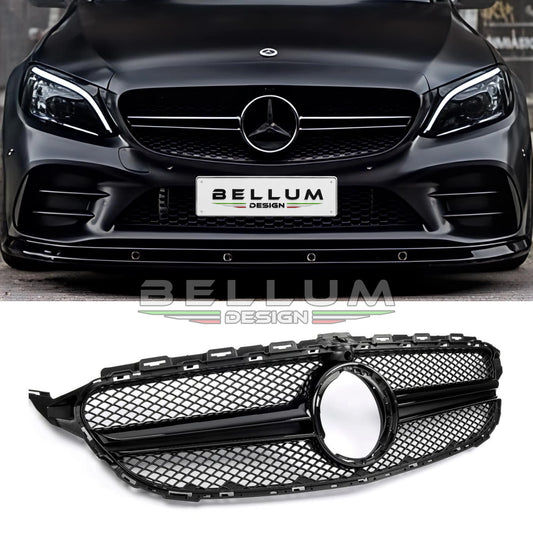 Griglia Stile AMG Nera Classe C W205 - Bellum Design