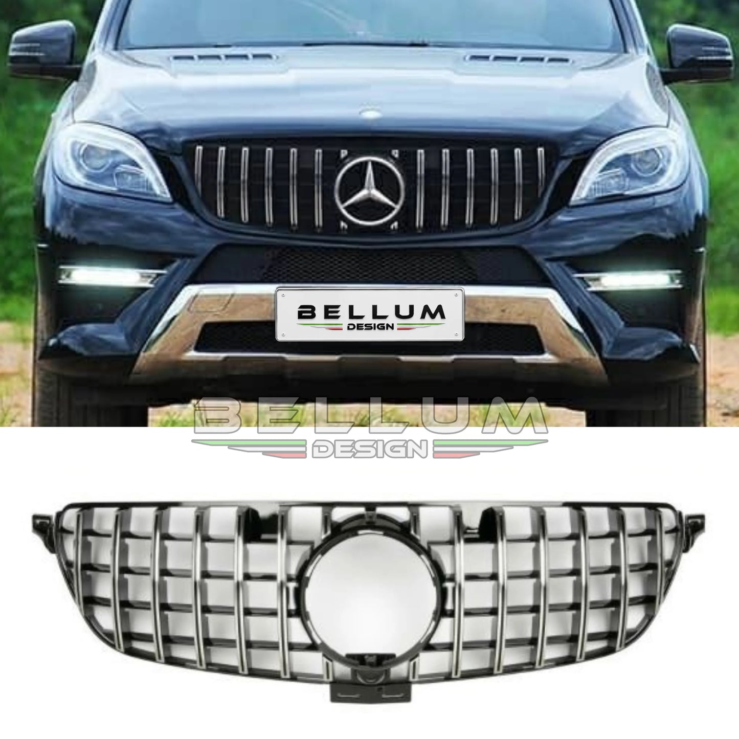 Griglia Panamericana Cromata GLE W166 - Bellum Design