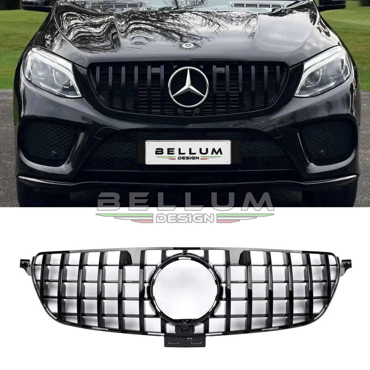 Griglia Panamericana Nera GLE W166 - Bellum Design