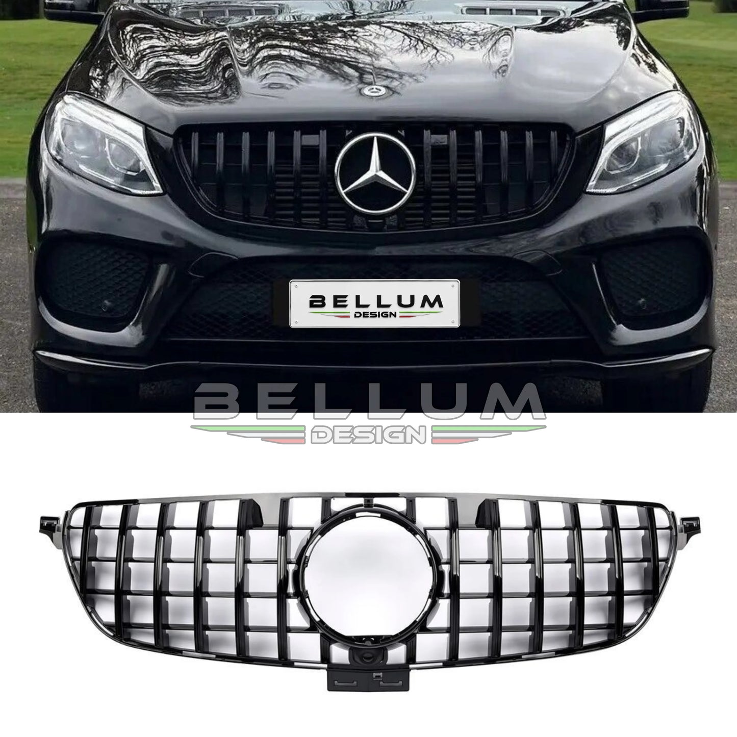 Griglia Panamericana Nera GLE W166 - Bellum Design