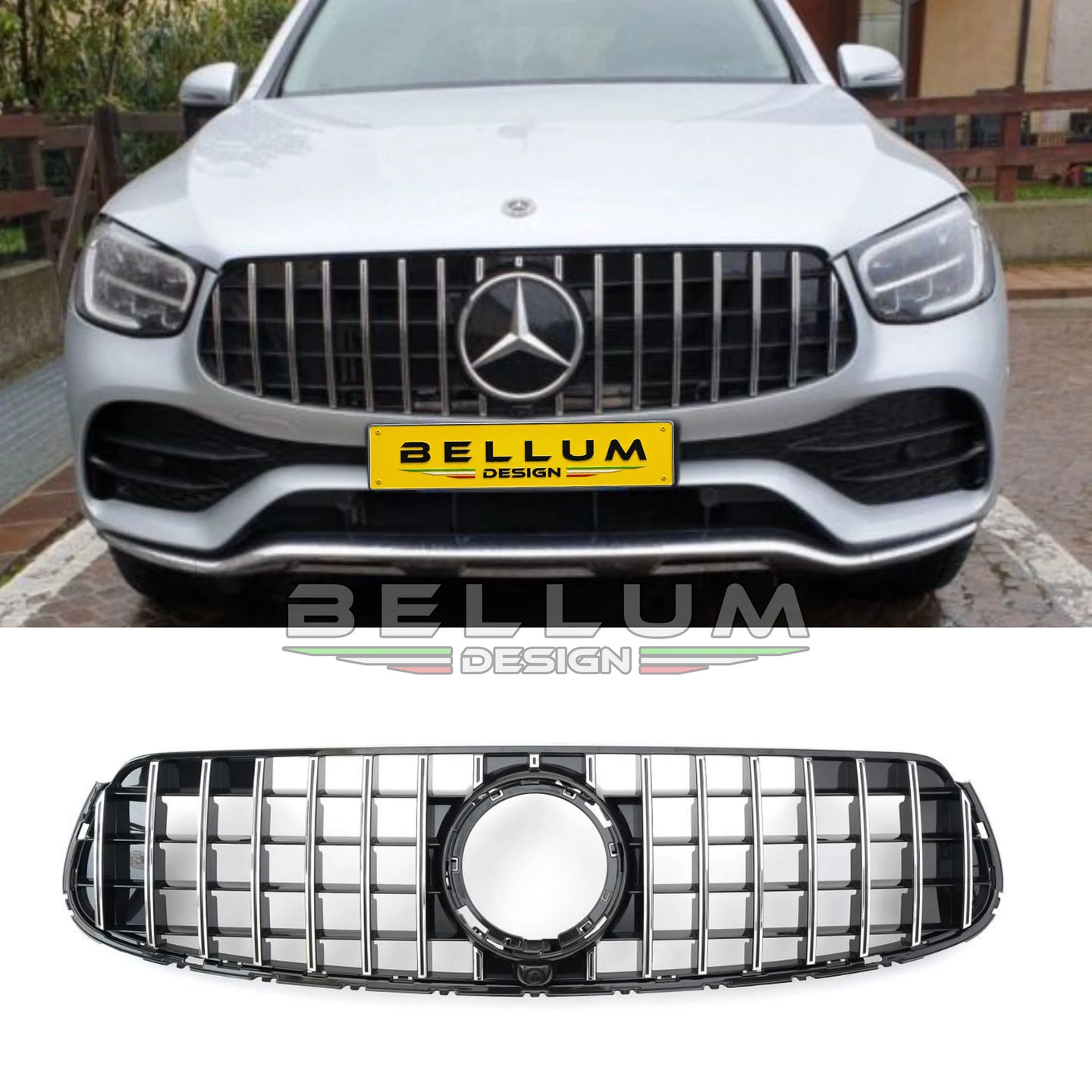 Griglia Panamericana Cromata GLC W253 2019-2022 - Bellum Design