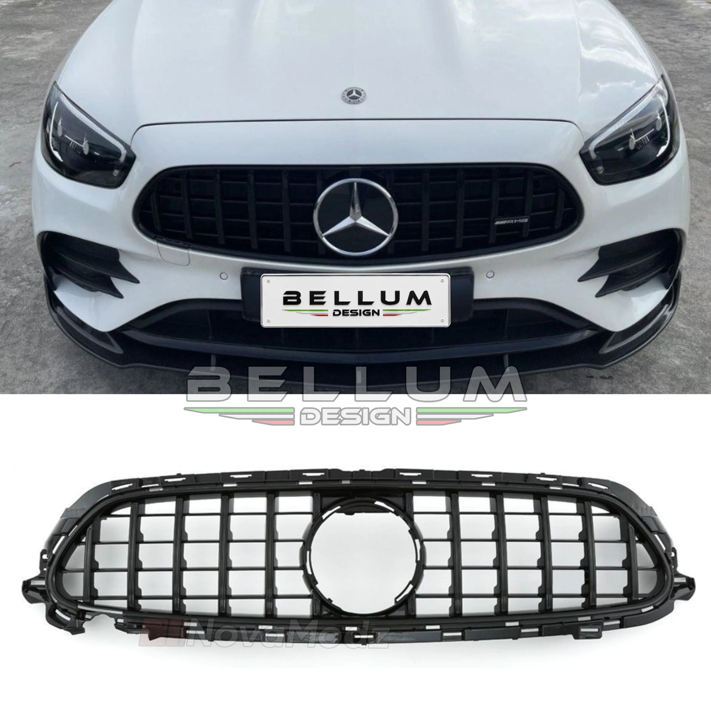 Griglia Panamericana Nera Classe E W213 Restyling - Bellum Design
